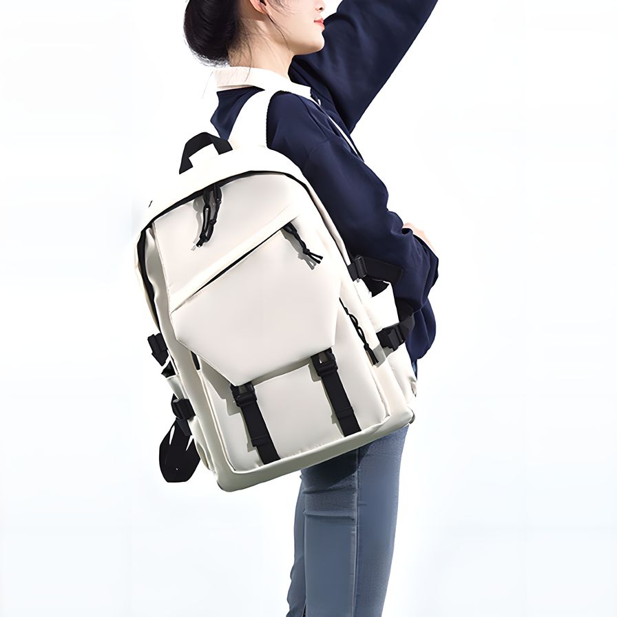 Balo Nam Nữ cá tính du lịch đi học, chống nước - Casual Pack Model in White