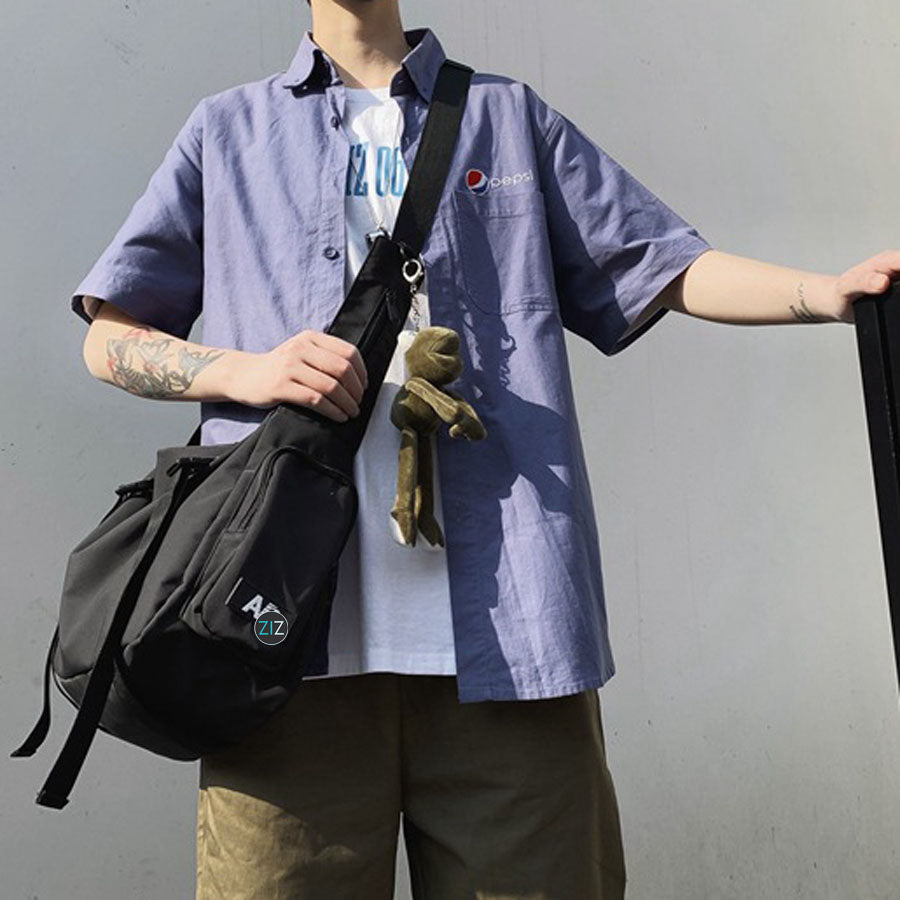 Túi vải canvas đeo chéo Nam Nữ, chống nước - Leisure Shoulder Pocket - ZiZoou Store - Streetwear