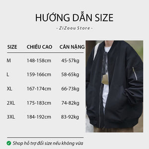 Áo khoác nam nữ trơn basic form rộng - Vintage Retro Design Jacket in Black