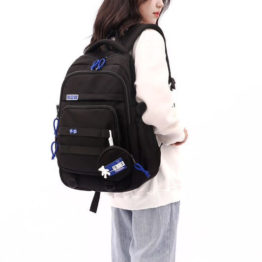 Balo Nam Nữ đẹp chất, hộp vuông multibox, chống sốc, chống nước [Màu đen] - Urban Casual Design Model in Black - V2