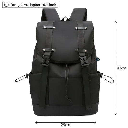 Balo đẹp Nam Nữ du lịch đi chơi đi học, chống nước - [Size nhỏ] Plain One-Section Knapsack