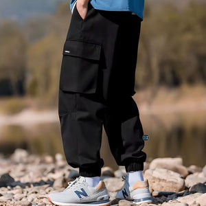 Quần Jogger Nam Nữ túi hộp - Side Pockets Cargo Jogger in Black