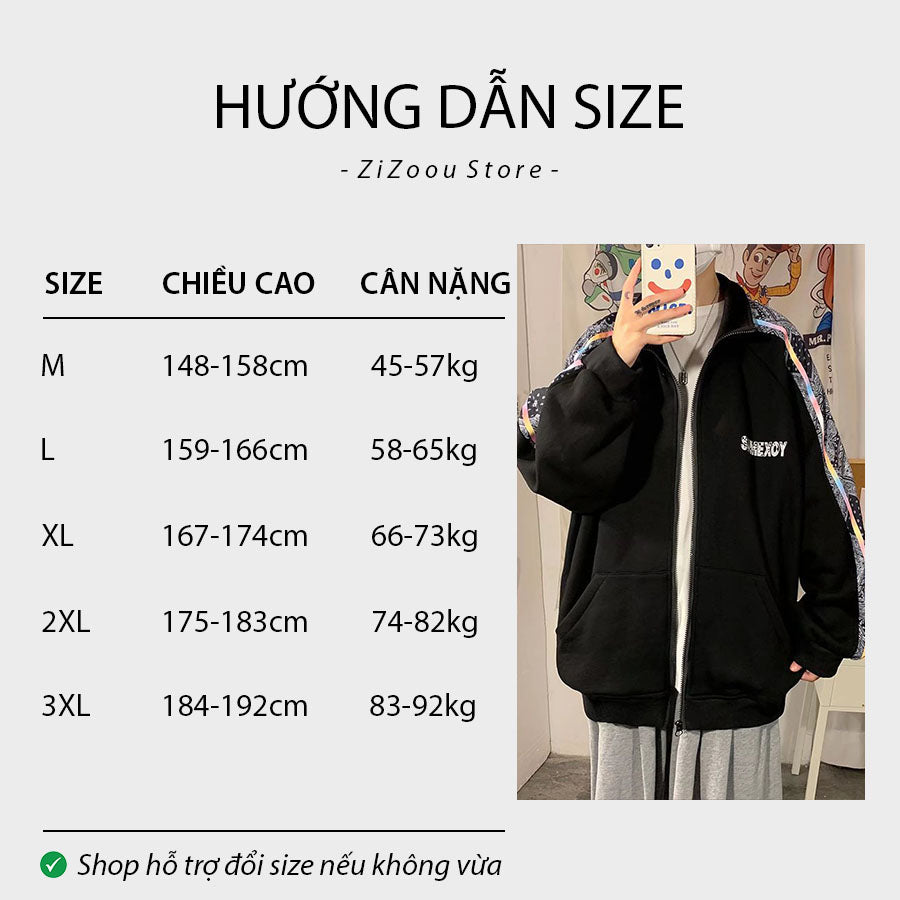 Bảng size áo khoác nỉ nam nữ theo chiều cao và cân nặng chuẩn, hướng dẫn chi tiết giúp chọn đúng size phù hợp với vóc dáng