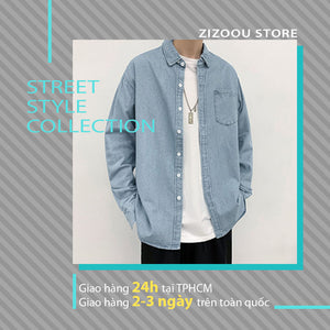 Áo khoác denim oversize, chất liệu vải jean mềm mại, dễ dàng phối cùng quần jeans hay quần vải, phong cách mới mẻ trẻ trung