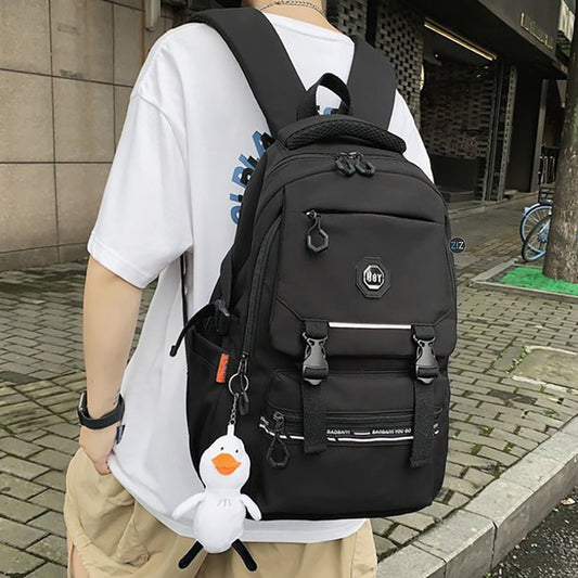 Balo chất Nam Nữ thời trang, Balo cá tính, chống sốc, chống nước - City StreetStyle Backpack V2 in Black