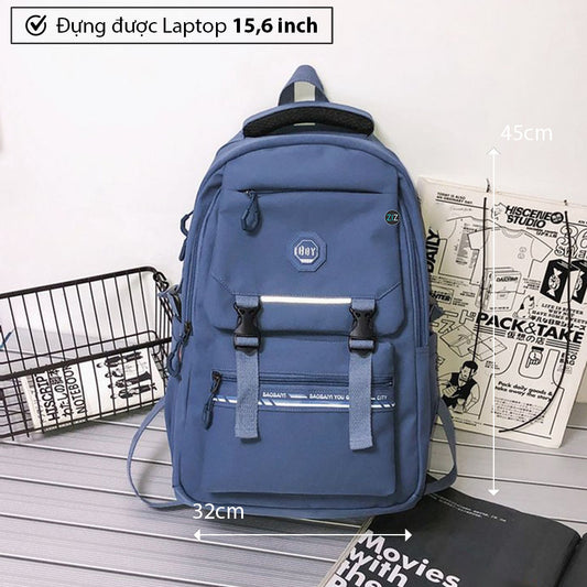 Balo chất Nam Nữ thời trang, Balo cá tính, chống sốc, chống nước - City StreetStyle Backpack V2 in Blue