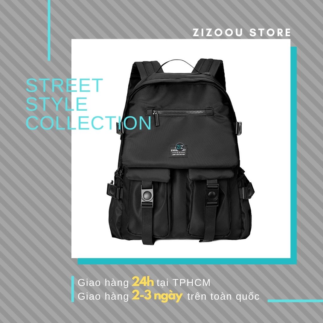 Balo multibox thời trang đường phố streetwear phong cách trẻ trung, chất vải oxford cao cấp chống nước, đựng laptop, sách A4