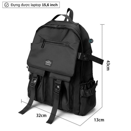 Balo xịn Nam Nữ thời trang, Balo du lịch đi học, chống sốc, chống nước - City StreetStyle Backpack