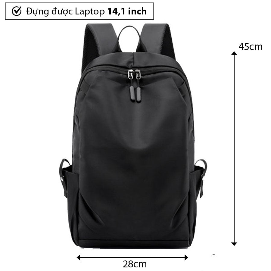 Balo basic Nam Nữ du lịch đi học, chống nước, chống sốc [Size vừa] - SimpleBox Backpack