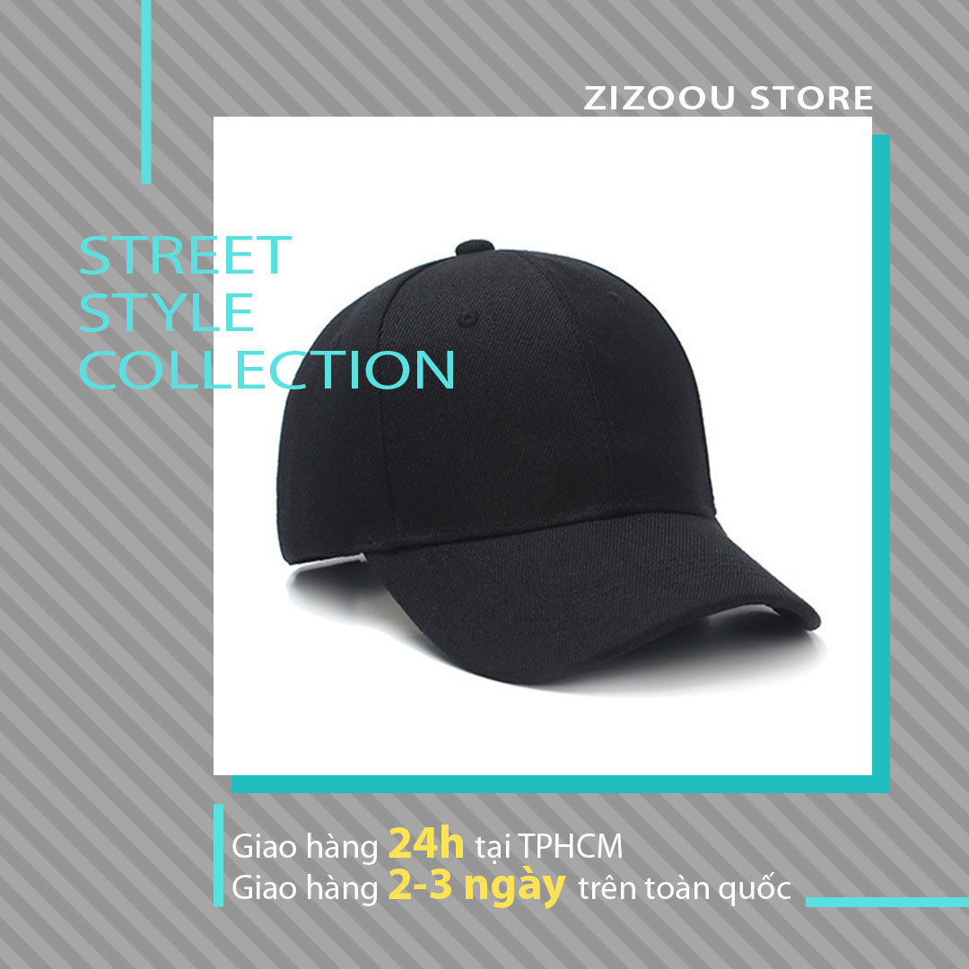 Nón kết đẹp Nam Nữ - Urban Basic Style Cap in Black [ZIZOOU GIFT]