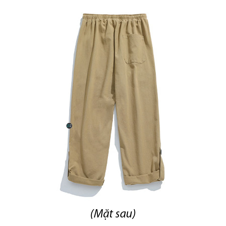 Quần Baggy Kaki Nam Nữ đẹp - Urban Style Baggy Kaki in Khaki