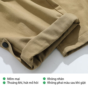 Quần Baggy Kaki Nam Nữ đẹp - Urban Style Baggy Kaki in Khaki