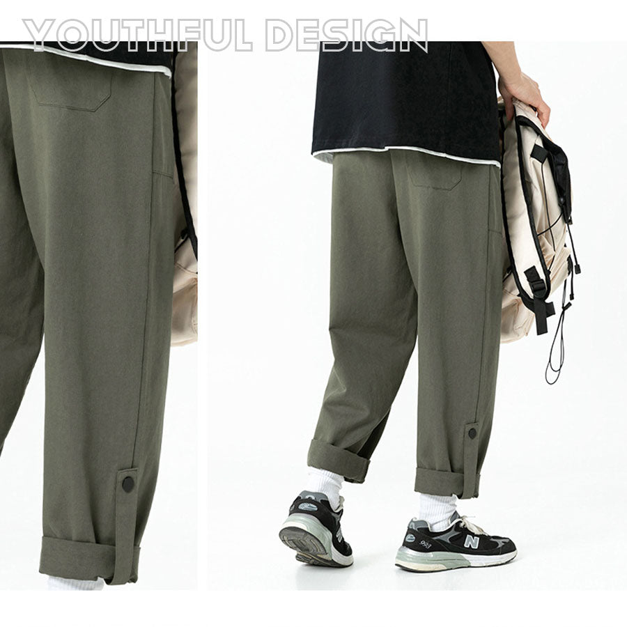 Quần Baggy Kaki Nam Nữ đẹp - Urban Style Baggy Kaki in Moss Green