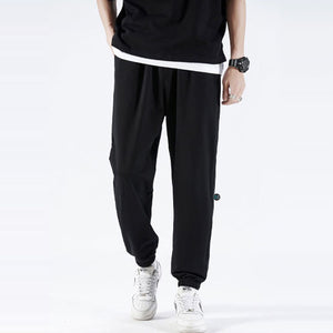 Quần Jogger Nam Nữ trơn ống rộng - Basic Casual Jogger in Black - V2