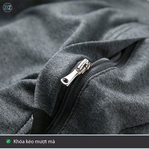 Quần thun nỉ thể thao có túi bên có dây kéo khóa zip tiện lợi để mang điện thoại, tiền lẻ, thẻ ATM