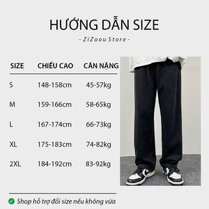 Bảng chọn size quần jean ống rộng của nam nữ theo chiều cao và cân nặng chuẩn, hướng dẫn chi tiết giúp chọn mẫu phù hợp dáng