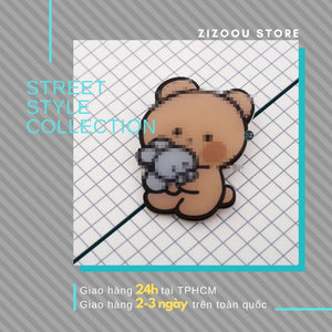 [COMBO 5 MẪU] Sticker dễ thương gắn vào túi, balo - ZiZoou Store - Streetwear