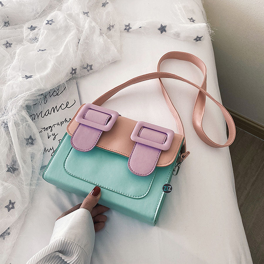 Túi xách cute đeo chéo Nữ - MiniBox Model - Green - ZiZoou Store - Streetwear