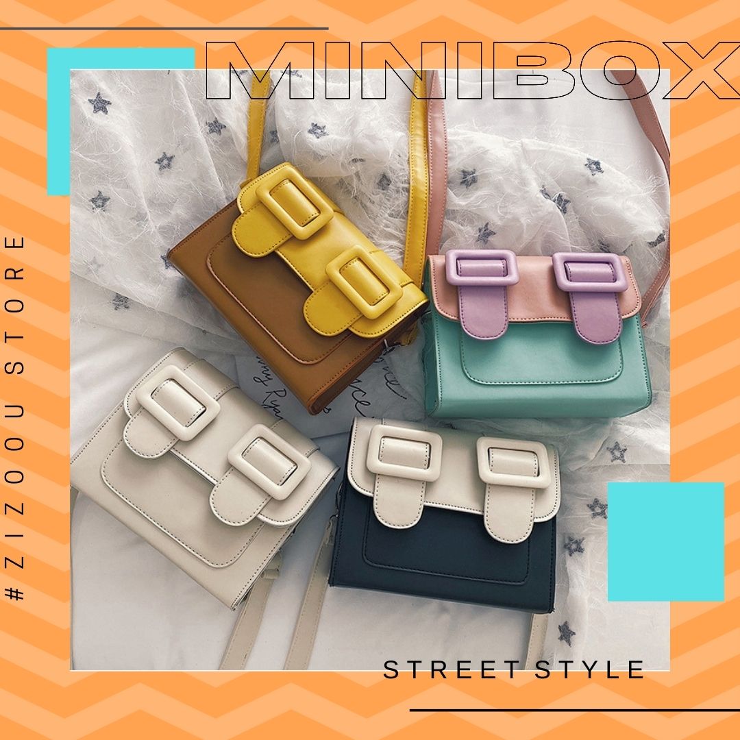 Túi xách nhỏ đeo chéo Nữ - MiniBox Model - Yellow - ZiZoou Store - Streetwear