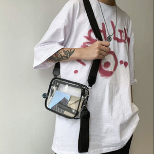 Túi trong suốt đeo chéo Nam Nữ, chống trầy xước - BlackLine Transparent Clear Box - ZiZoou Store - Streetwear