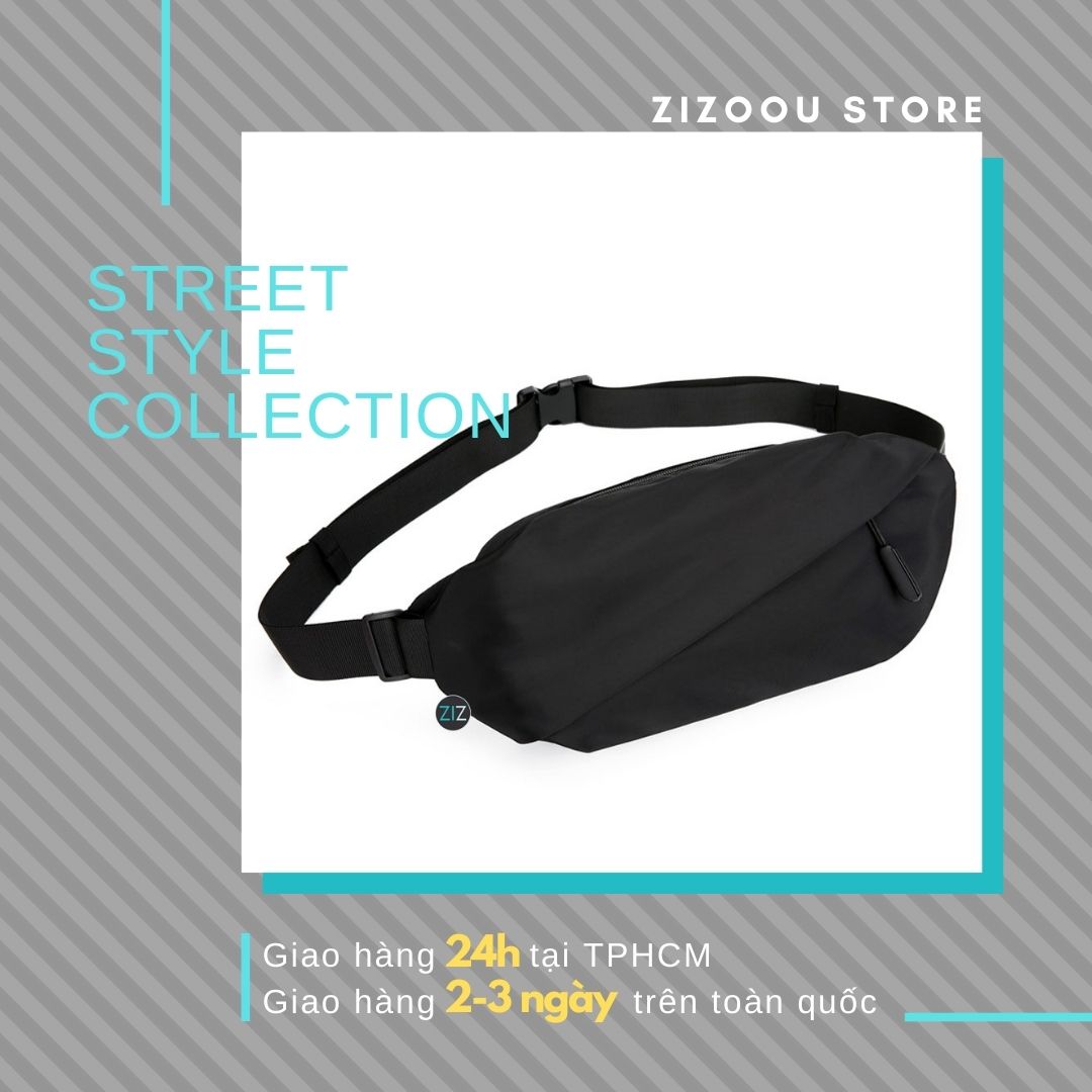Túi bao tử đeo chéo Nam Nữ, chống nước, chống trầy - SingleLine Waist Pack - ZiZoou Store - Streetwear