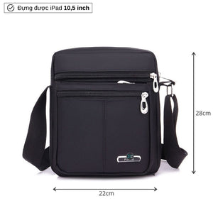 Túi vuông đeo chéo Nam Nữ thời trang, chống nước - Casual Messenger Pack in Black - ZiZoou Store - Streetwear