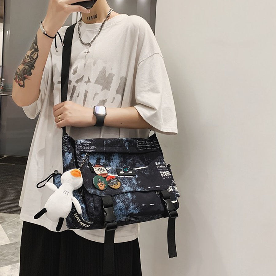 Túi vải đeo chéo Nam Nữ, chống nước - Youthful Art Messenger Pocket