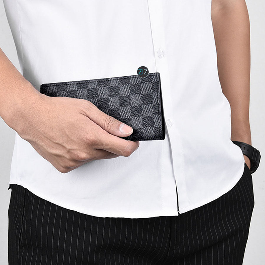 Ví đựng thẻ Nam Nữ thời trang - Check Long-Biford Wallet - ZiZoou Store - Streetwear