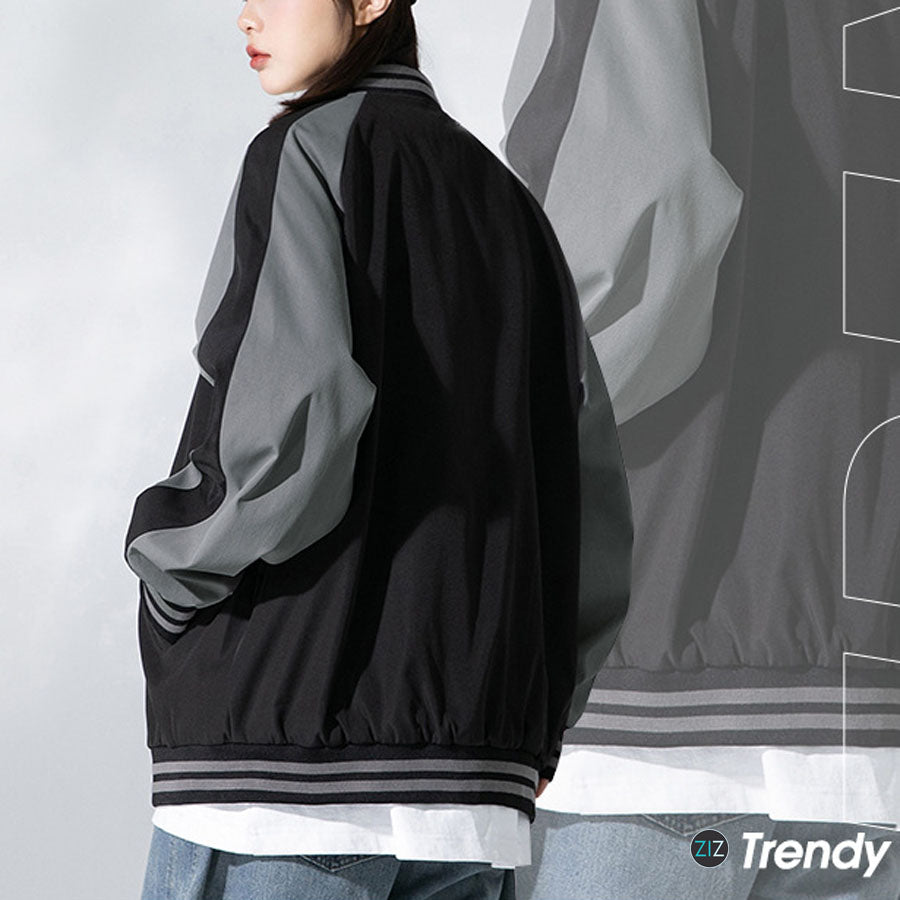 Thiết kế áo varsity đường phố với thiết kế trẻ trung nổi bật, dễ phối đồ, hoàn hảo cho phong cách thể thao năng động cá tính