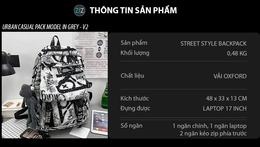 Phụ kiện thời trang hoàn hảo cho bạn trẻ, balo với thiết kế sáng tạo, ngăn chứa rộng, phù hợp từ đi học, đi làm và du lịch
