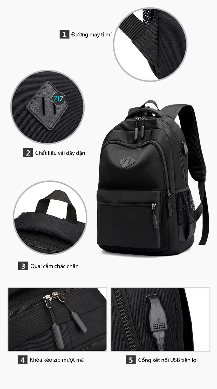 Ba lô chống thấm nước với nhiều ngăn tiện dụng, giữ cho đồ dùng cá nhân của bạn luôn an toàn, thiết kế thời trang trẻ trung