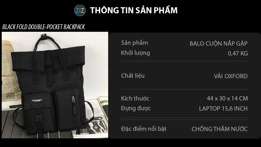 Balo Nam Nữ cá tính, màu đen thời trang Hàn Quốc, cùng móc treo ếch đáng yêu nổi bật, tạo điểm nhấn cho cặp đi học và đi làm
