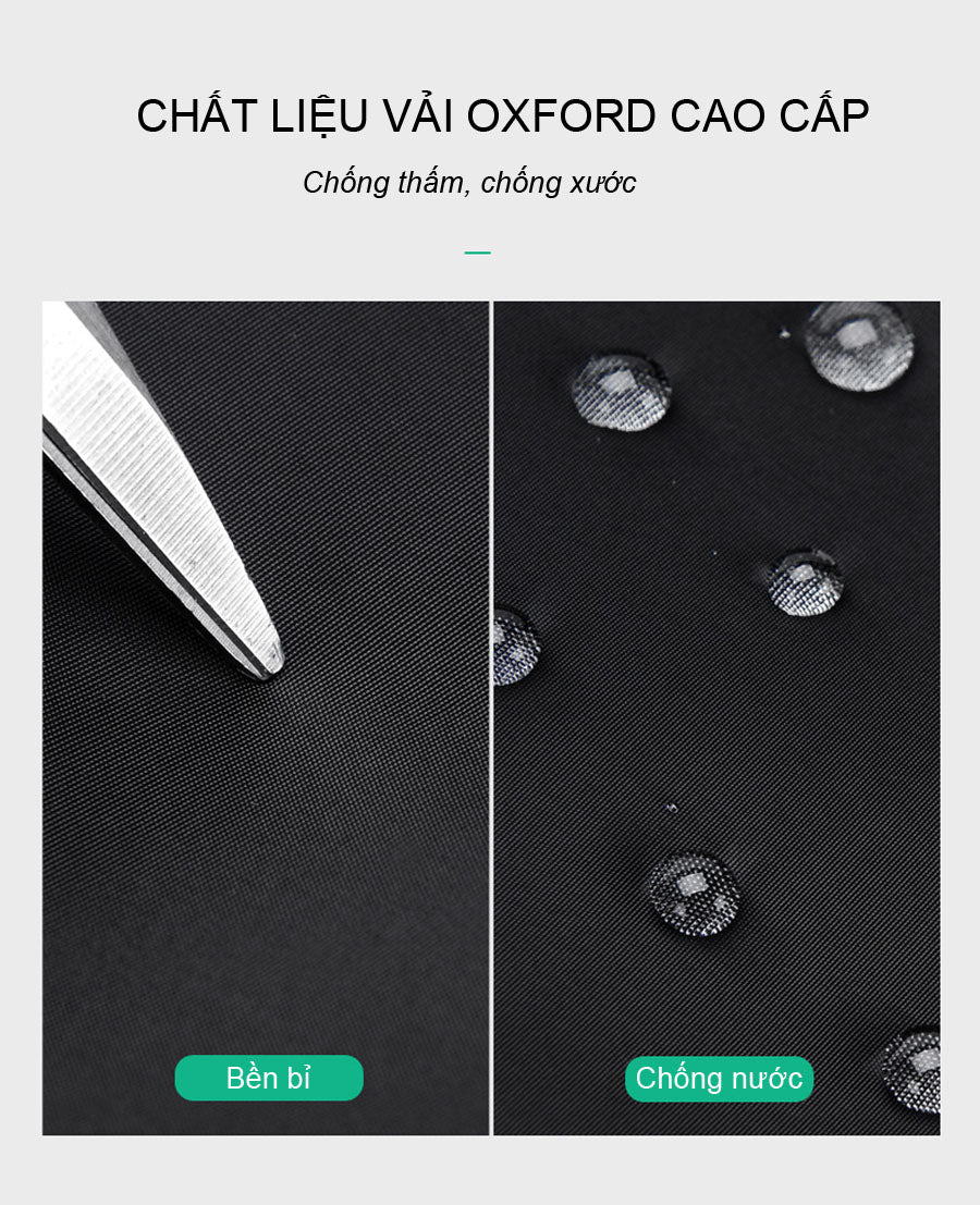 balo vải chống thấm nước, chất liệu bền bỉ chống trầy xước