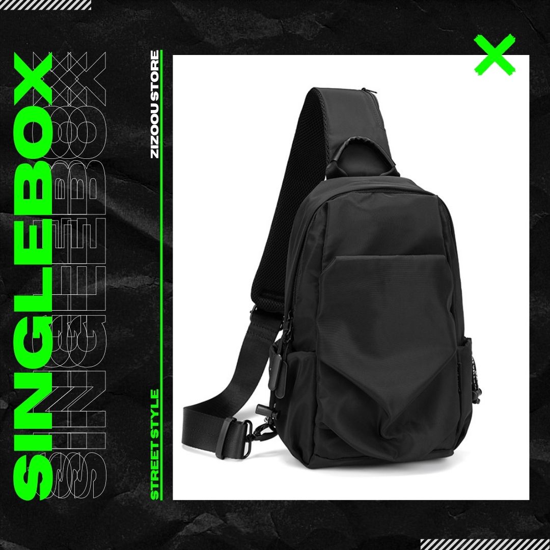 Thiết kế khóa kéo chắc chắn và dây đeo có thể điều chỉnh, túi đeo chéo mang lại sự thoải mái và an toàn khi sử dụng