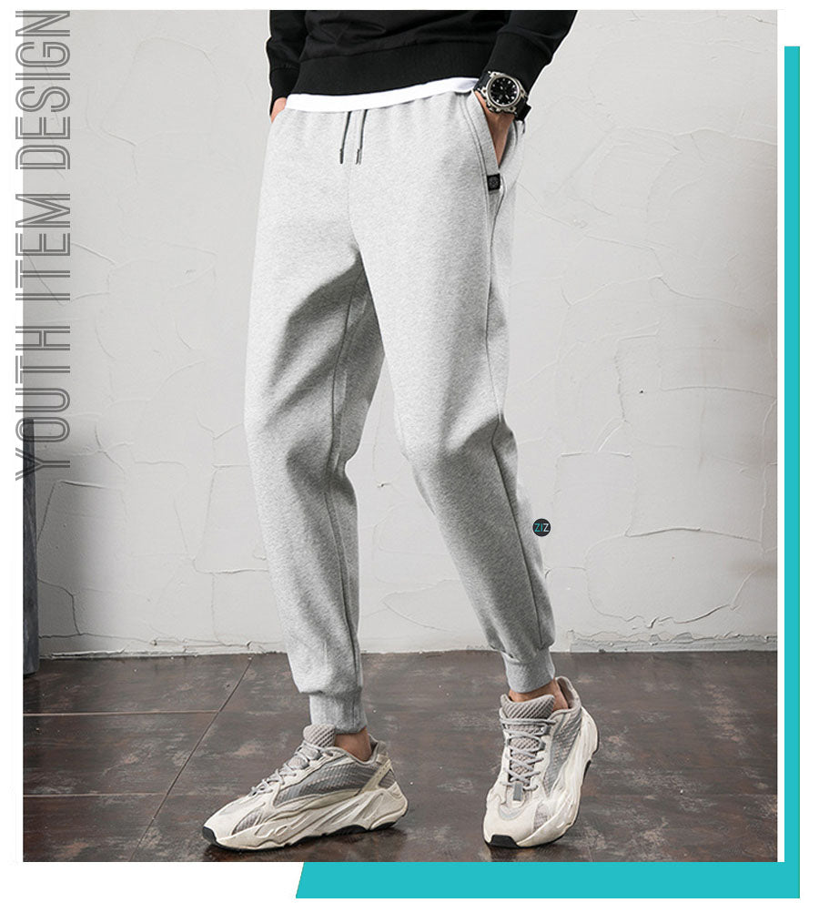 Quần Jogging nam nữ bo gấu, chất vải nỉ co giãn cao cấp, màu xám dễ phối đồ để đi tập luyện, du lịch, dạo phố hoặc đi học