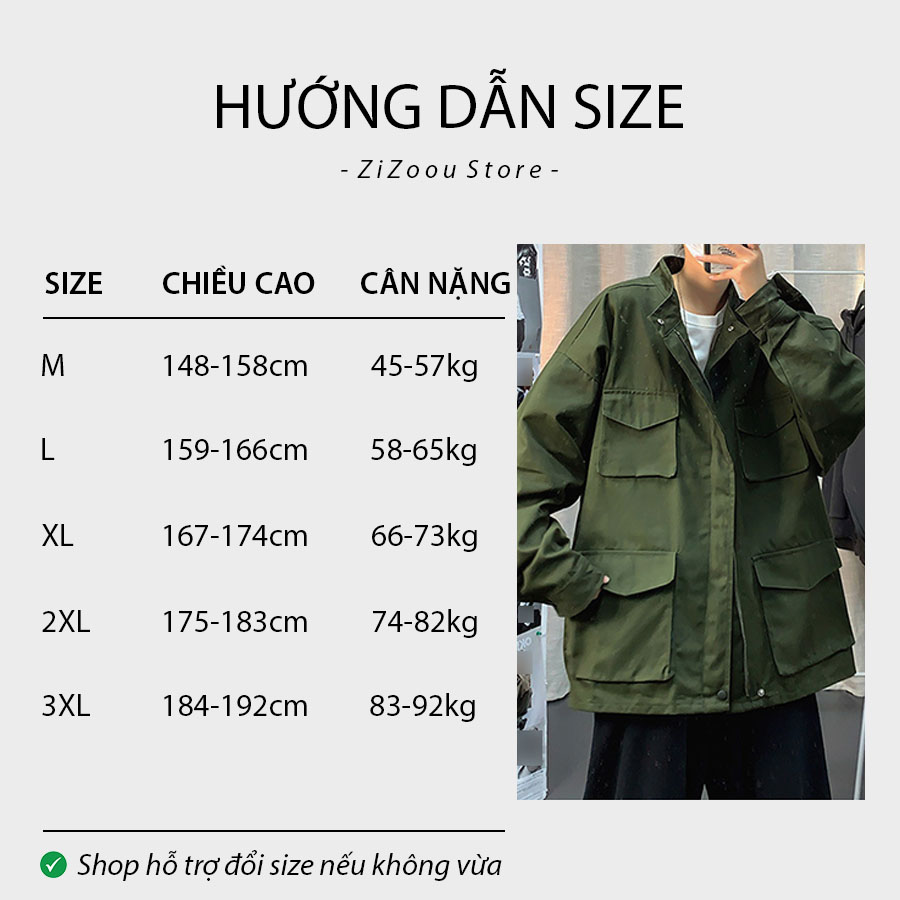 Hướng dẫn chọn size áo gió nam nữ form rộng dựa theo chiều cao và cân nặng, thông số chi tiết giúp chọn đúng mẫu phù hợp