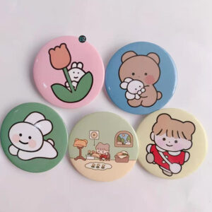 Sticker đáng yêu hình tròn dễ thương gắn vào túi, balo