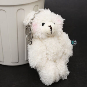 Móc khóa cute Thú bông gấu trắng dễ thương