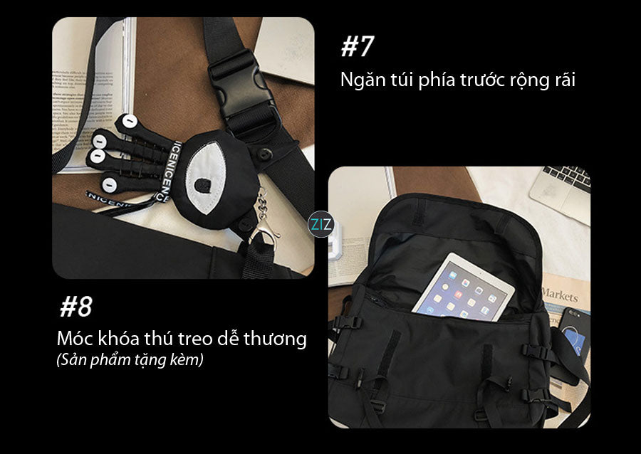 Túi đeo chéo chất lượng cao, đẹp phù hợp cho người yêu thích phong cách cá tính, dễ dàng mang theo trong mọi hoạt động