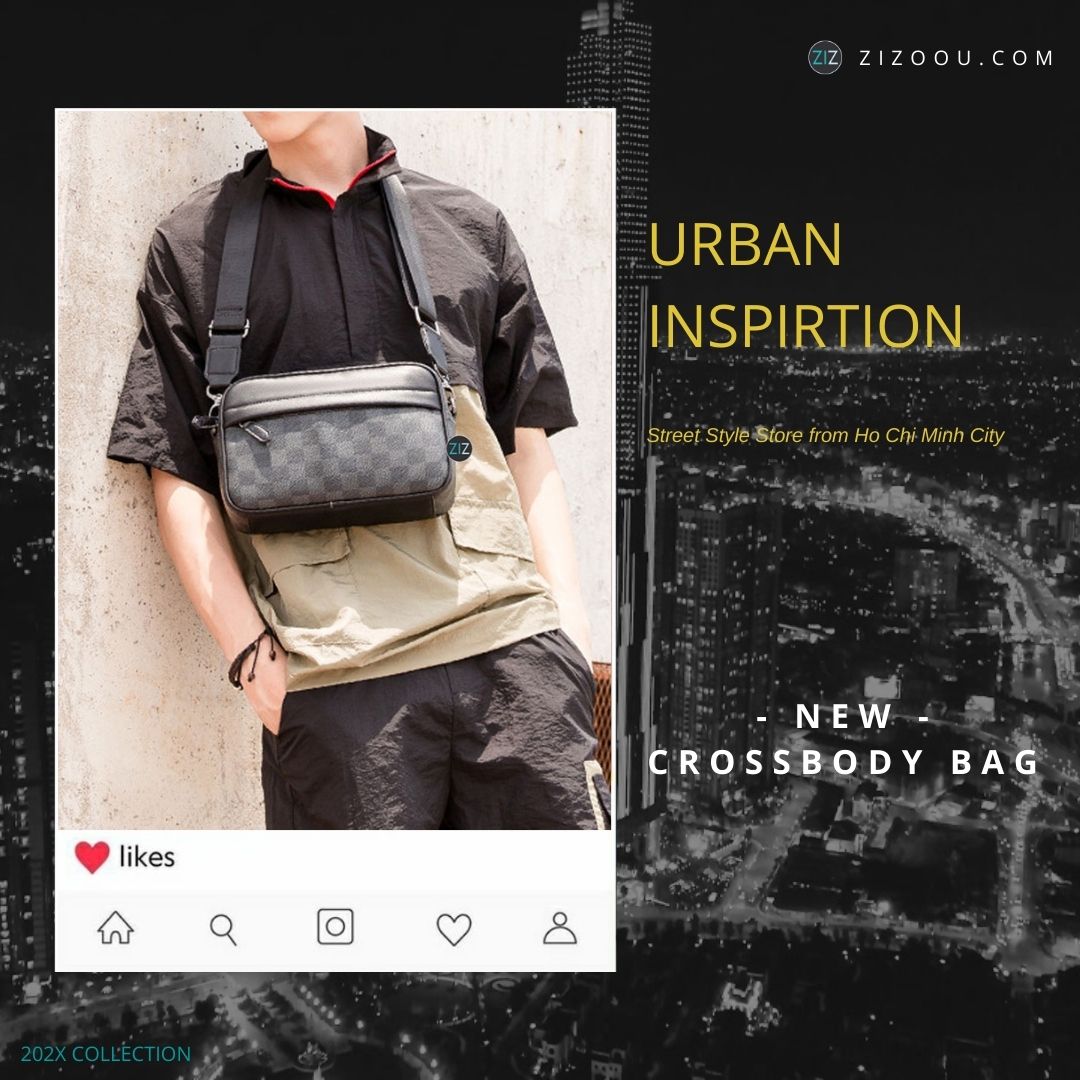 Túi caro nam nữ unisex hiện đại, thiết kế thời trang và ngăn chứa tiện lợi, lý tưởng để mang đi chơi, dạo phố, làm quà tặng