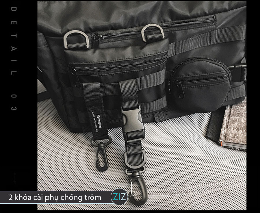 Túi đeo chéo kiểu dáng hộp, ngăn chứa rộng rãi, phù hợp cho người năng động, yêu thích sự tiện dụng và thời trang đường phố