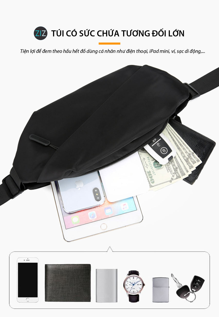 Thiết kế nhỏ gọn nhưng sức chứa ấn tượng, túi đeo chéo là lựa chọn hoàn hảo để mang theo các đồ dùng cần thiết mọi lúc