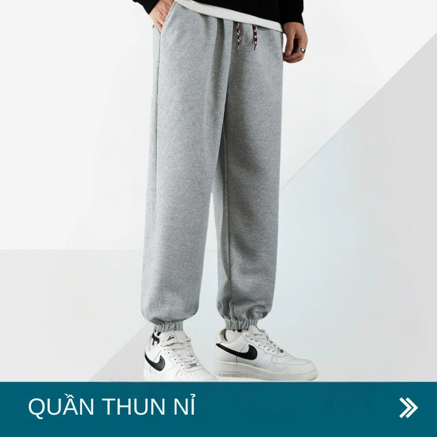 Quần thun nỉ co giãn tốt phong cách thể thao tại ZiZoou Store