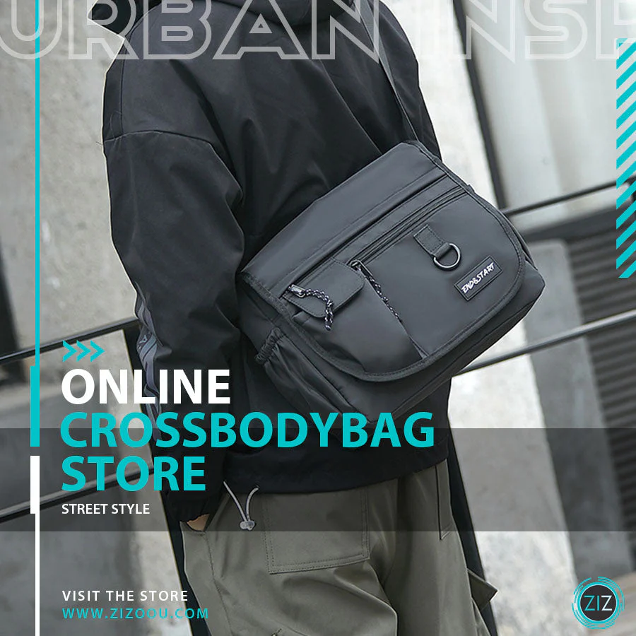 Thiết kế túi đeo chéo chất lừ, hiện đại, phù hợp với nam nữ yêu thích phong cách trẻ trung năng động, nhiều ngăn tiện lợi