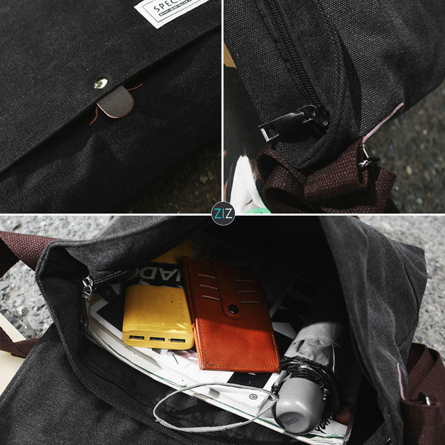 Với thiết kế hiện đại, túi messenger đeo chéo giúp bạn mang theo đồ dùng cá nhân tiện lợi, thiết kế trơn basic dễ phối đồ