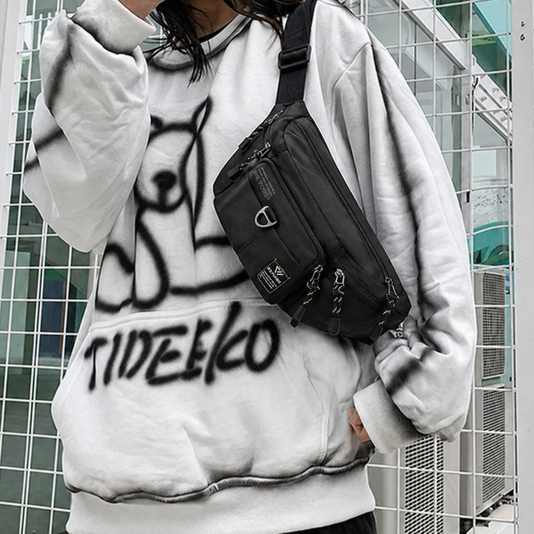 Túi bao tử đeo chéo phong cách cá tính thời trang streetwear năng động