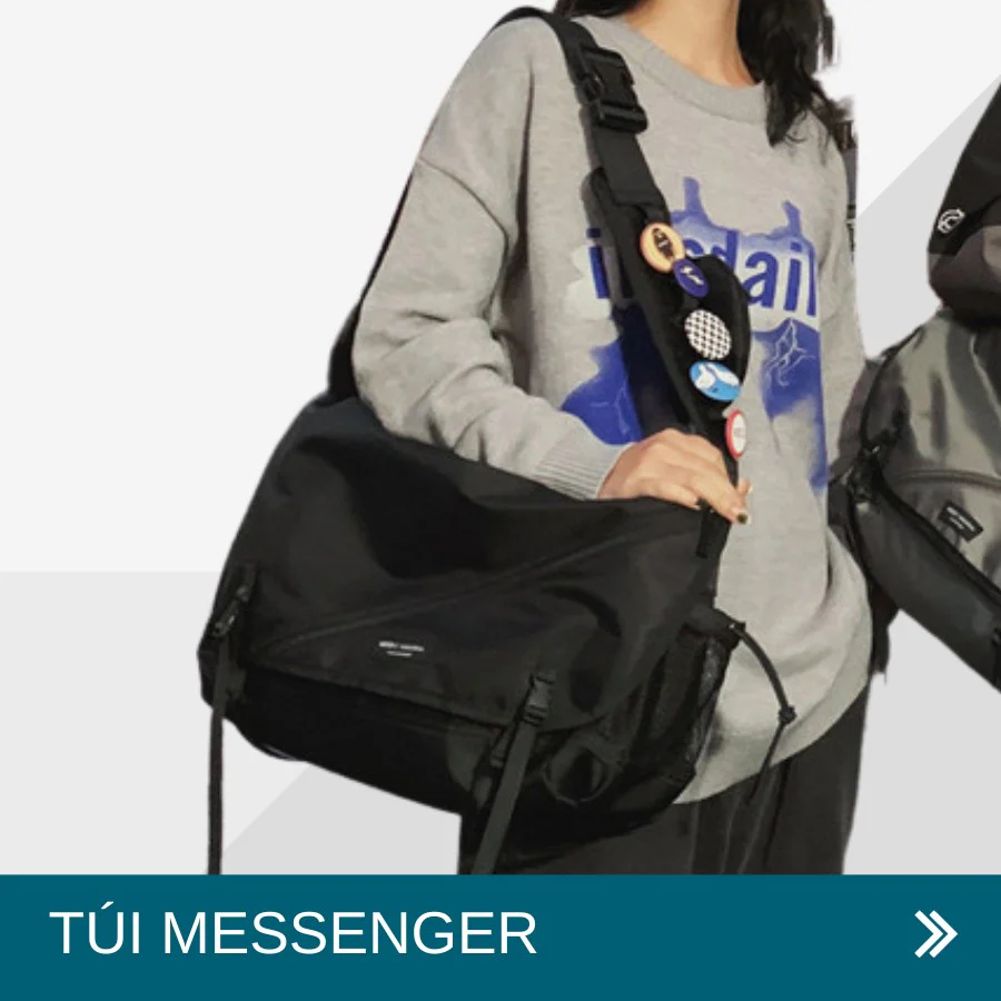 Túi messenger đeo chéo cá tính, thời trang Nam Nữ Unisex