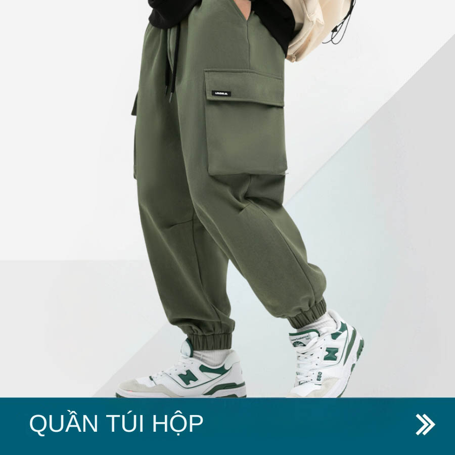 Quần túi hộp cargo pants cá tính chất cool đường phố