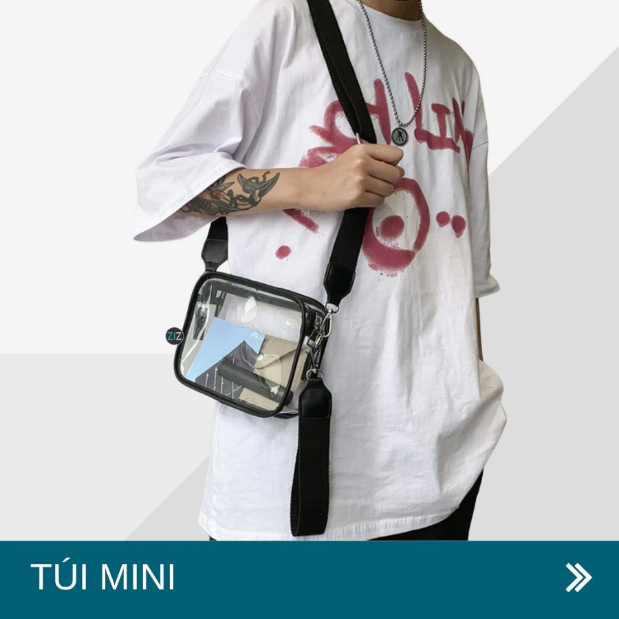 túi mini đeo chéo phong cách thời trang trẻ trung cool chất